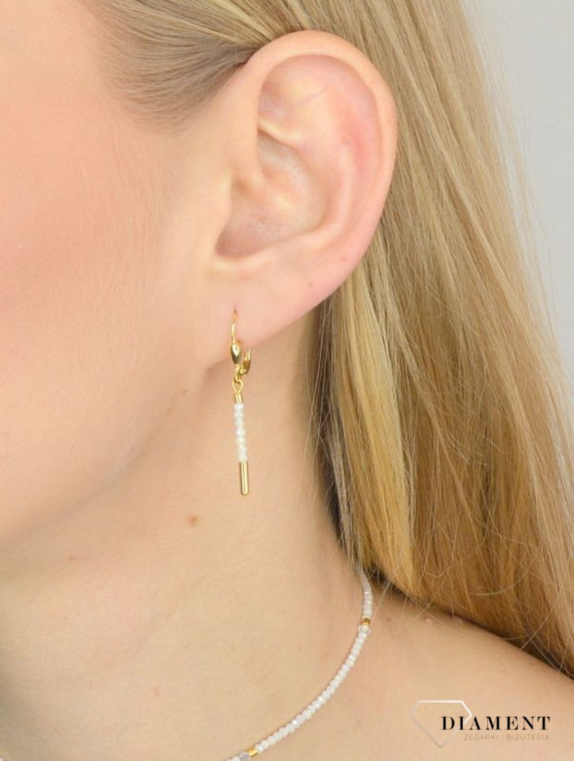 Kolczyki pozłacane Coeur De Lion 4960201400  Ponadczasowe kolczyki marki Coeur de Lion.jpg