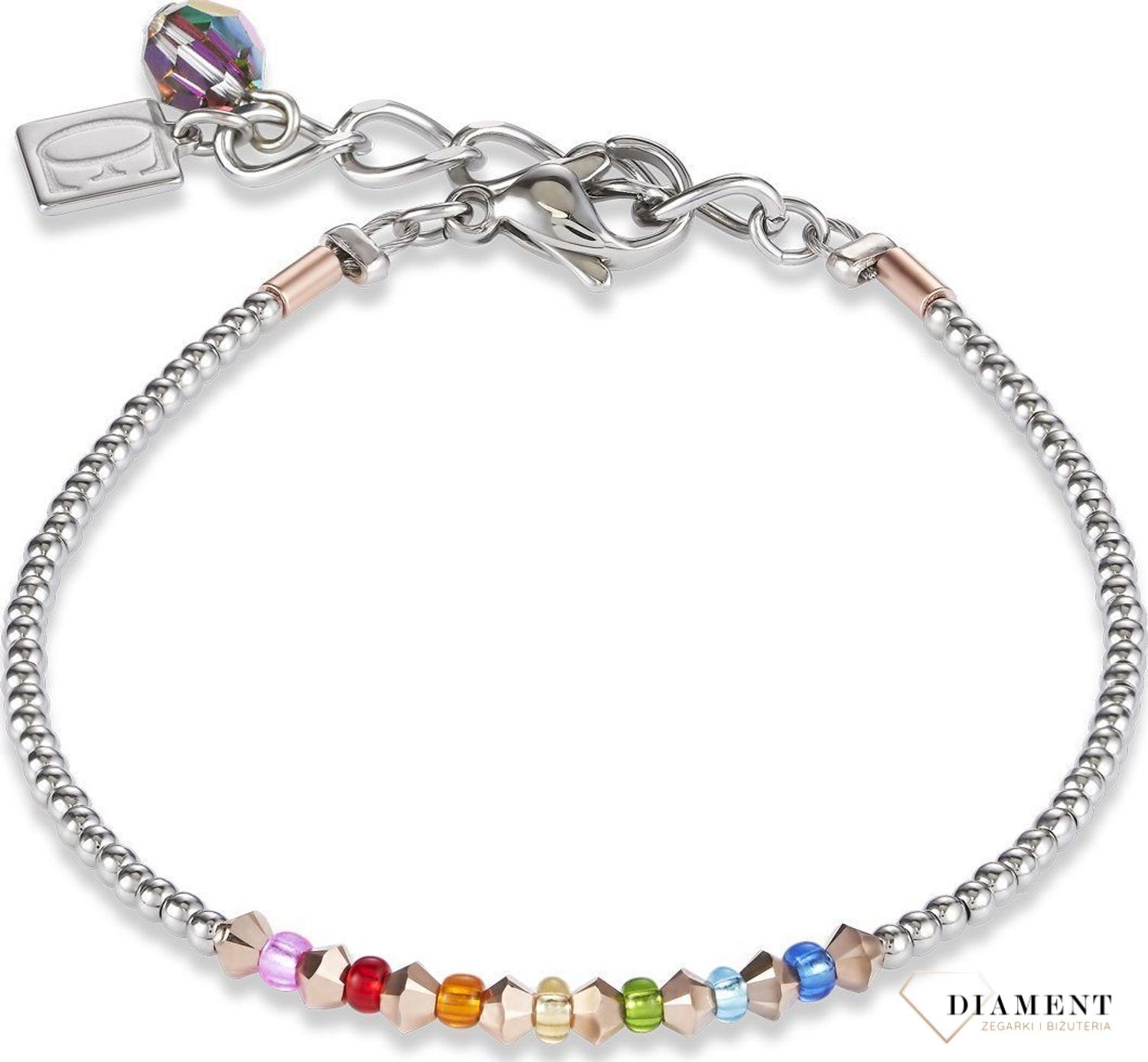 Piękna bransoletka damska Coeur de Lion ozdobiona kryształami to idealny pomysł na prezent dla kobiety oraz jako dodatek do wielu stylizacji..jpeg