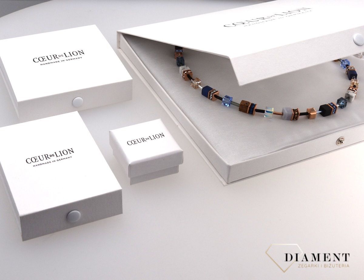 Naszyjnik pozłacany z kryształami Swarovskiego Coeur De Lion Gold 4996101600.jpg