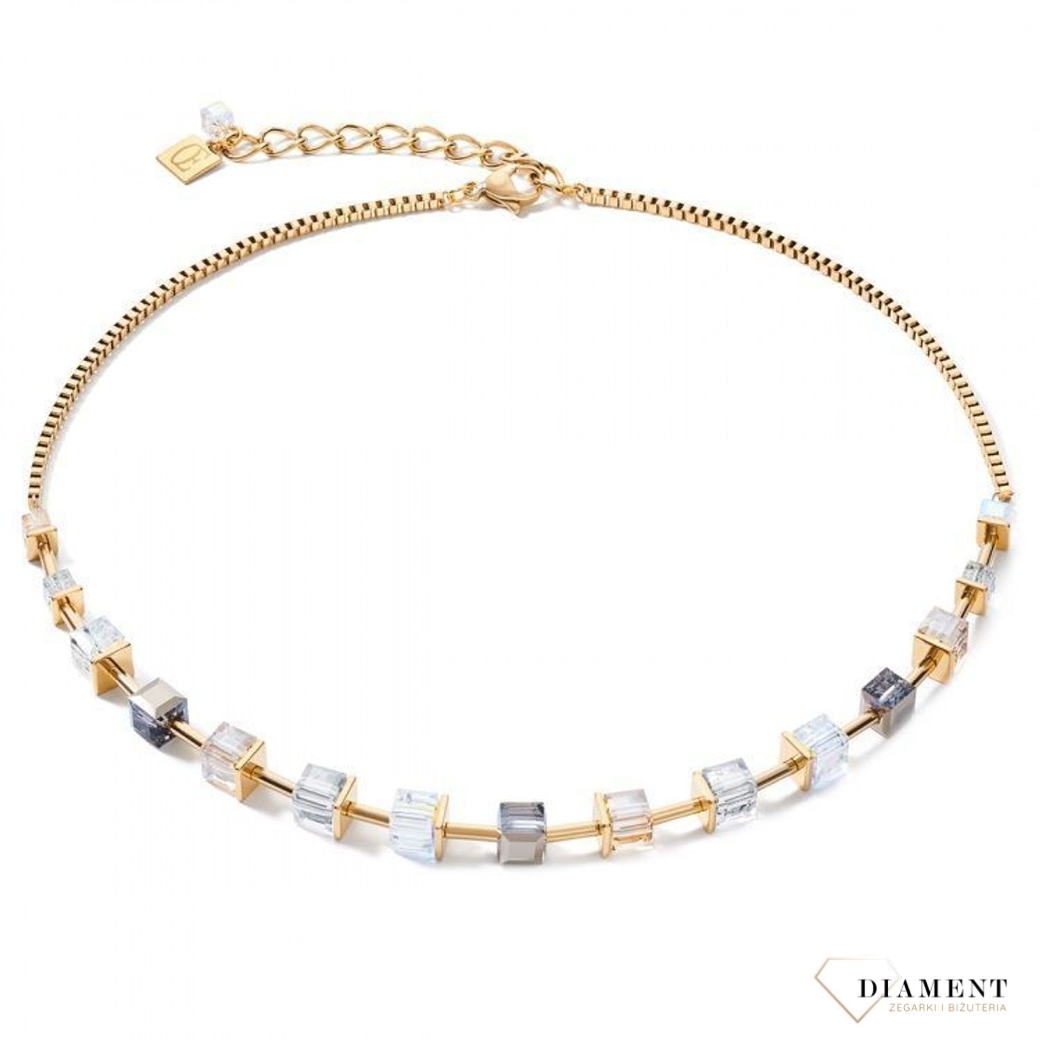 Naszyjnik pozłacany z kryształami Swarovskiego Coeur De Lion Gold 4996101600.jpg