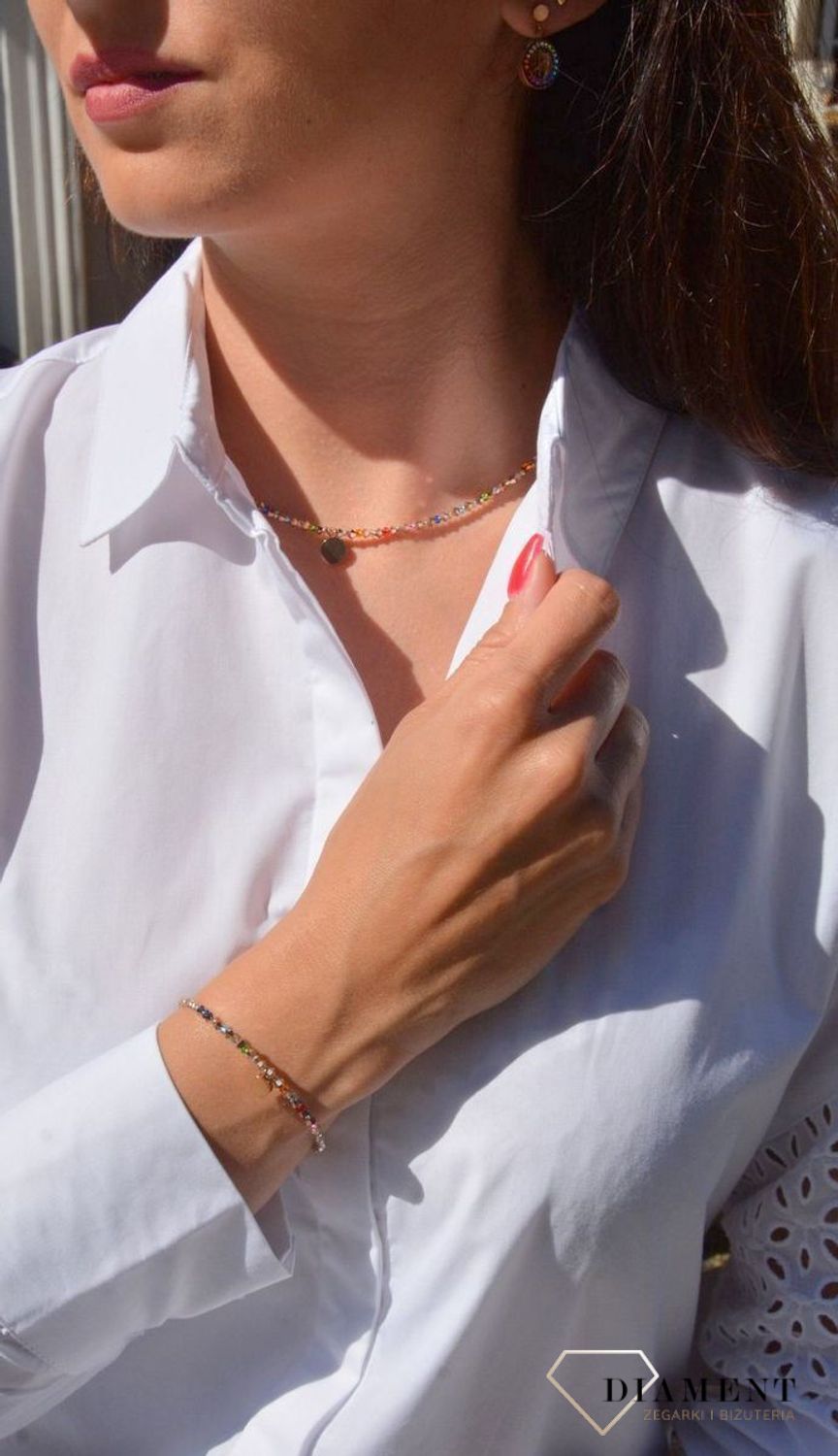 Piękna bransoletka damska Coeur de Lion ozdobiona kryształami to idealny pomysł na prezent dla kobiety oraz jako dodatek do wielu stylizacji..jpg