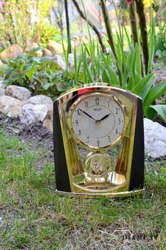 Zegar kominkowy Rhythm brązowo złoty 4RP772WR08 ✓ Zegary kominkowe ✓ Prezent na rocznicę z grawerem (8).JPG