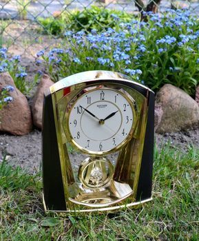 Zegar kominkowy Rhythm brązowo złoty 4RP772WR08 ✓ Zegary kominkowe ✓ Prezent na rocznicę z grawerem (9).JPG