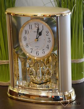 Zegar kominkowy złoty marki Rhythm 4SG724WR18. zegar kominkowy z kolekcji zegarów kominkowych. Idealny pomysł na prezent na rocznicę Ślubu będzie pamiątką na lata (2).JPG