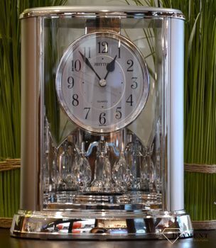 Zegar kominkowy srebrny marki Rhythm 4SG724WR19. zegar kominkowy z kolekcji zegarów kominkowych. Idealny pomysł na prezent na rocznicę Ślubu będzie pamiątką na lata (2).JPG