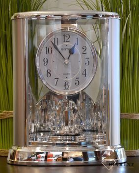 Zegar kominkowy srebrny marki Rhythm 4SG724WR19. zegar kominkowy z kolekcji zegarów kominkowych. Idealny pomysł na prezent na rocznicę Ślubu będzie pamiątką na lata (3).JPG