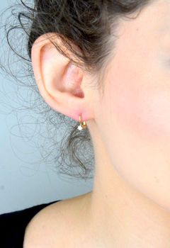 💎 Złote kolczyki damskie 585 z diamentami 💎 ✨ Elegancja w żółtym złocie ✨ (2).JPG