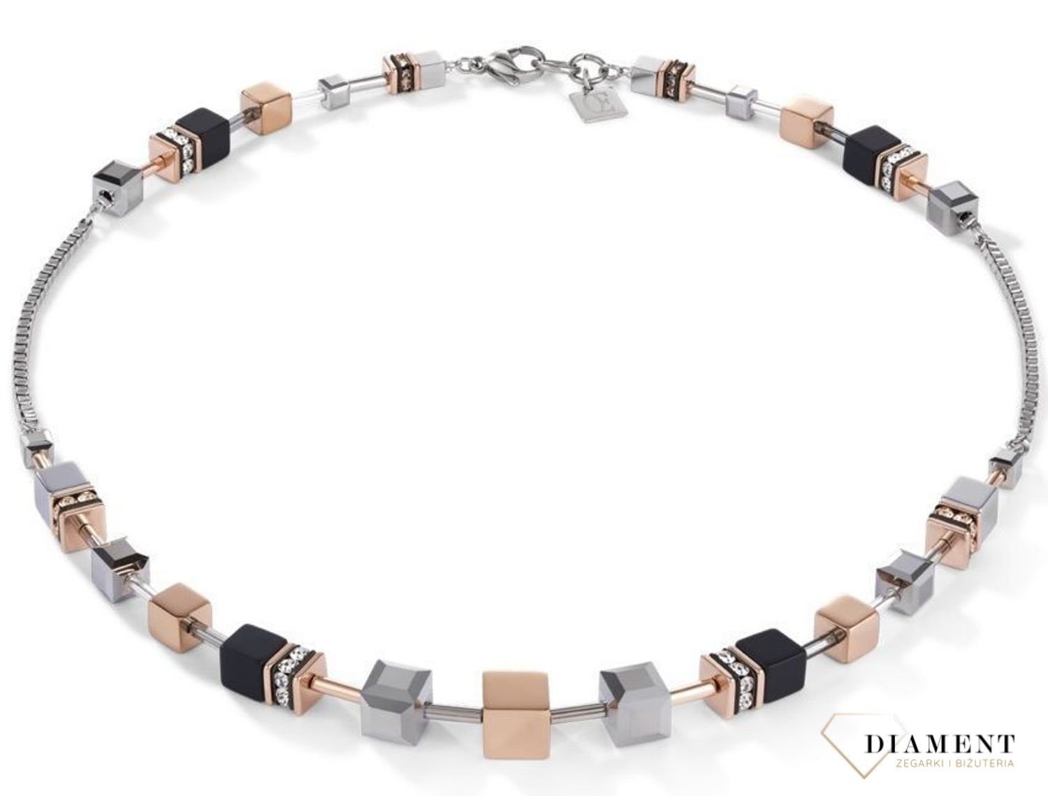 Naszyjnik damski podwójny Coeur De Lion hematyt 5008101631.jpg