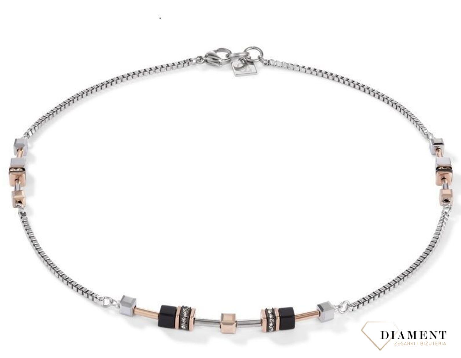 Naszyjnik damski podwójny Coeur De Lion hematyt 5008101631.jpg