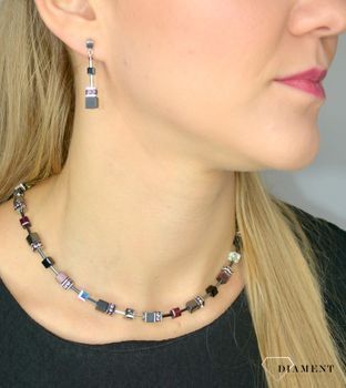 Naszyjnik damski Swarovski ametyst hematyt onyks Coeur De Lion 5011100824.  Z eleganckim naszyjnikiem Coeur (7).JPG