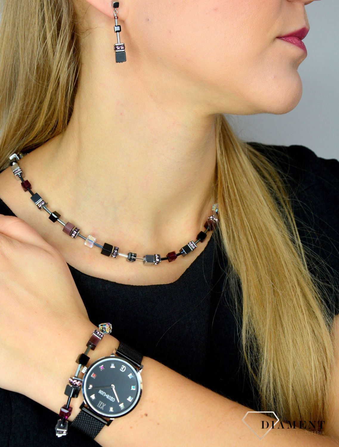 Piękna bransoletka damska Coeur de Lion ozdobiona kryształami Swarovski® to idealny pomysł na prezent dla kobiety oraz jako dodatek do wielu stylizacji.3.jpg