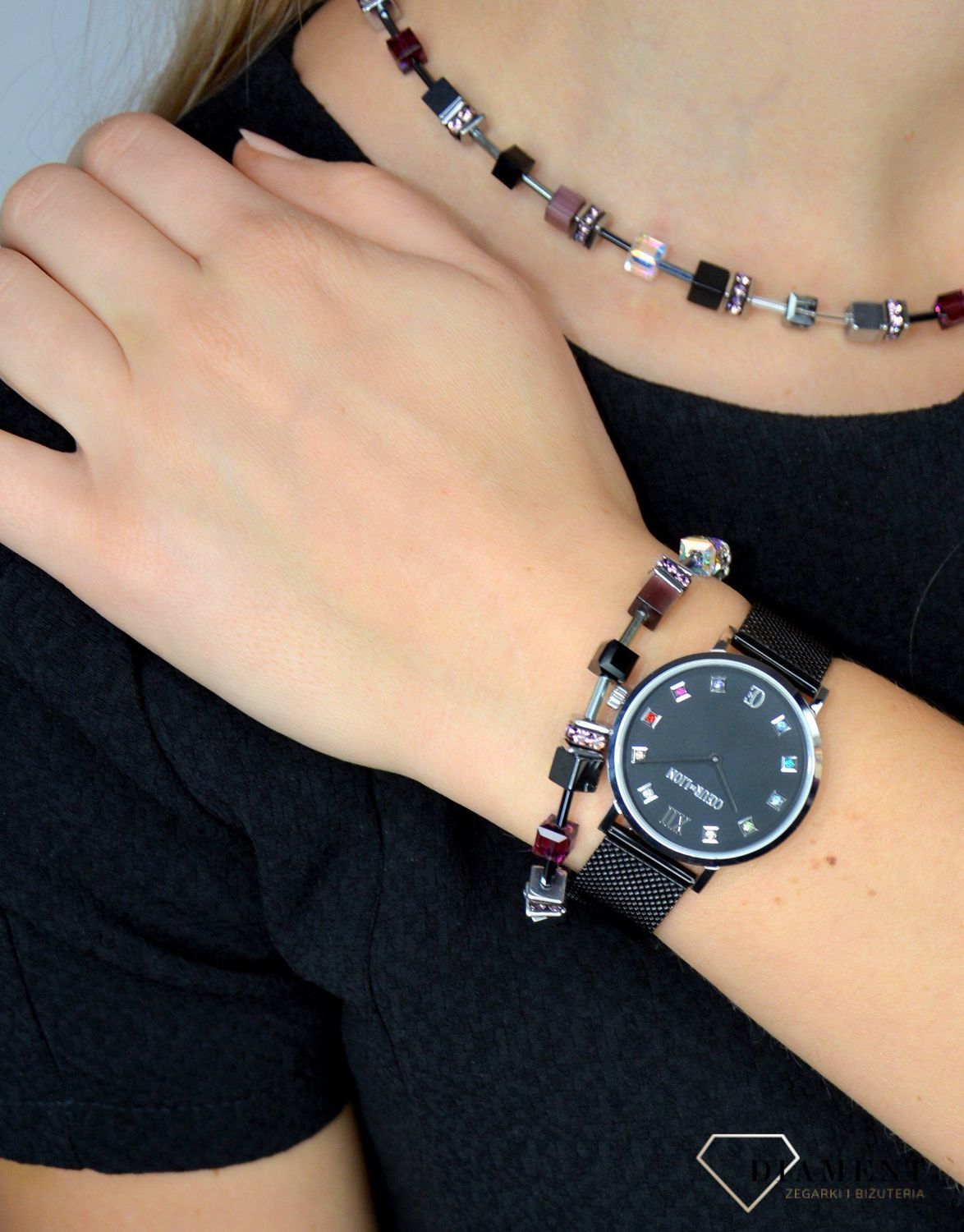 Piękna bransoletka damska Coeur de Lion ozdobiona kryształami Swarovski® to idealny pomysł na prezent dla kobiety oraz jako dodatek do wielu stylizacji.3.jpg