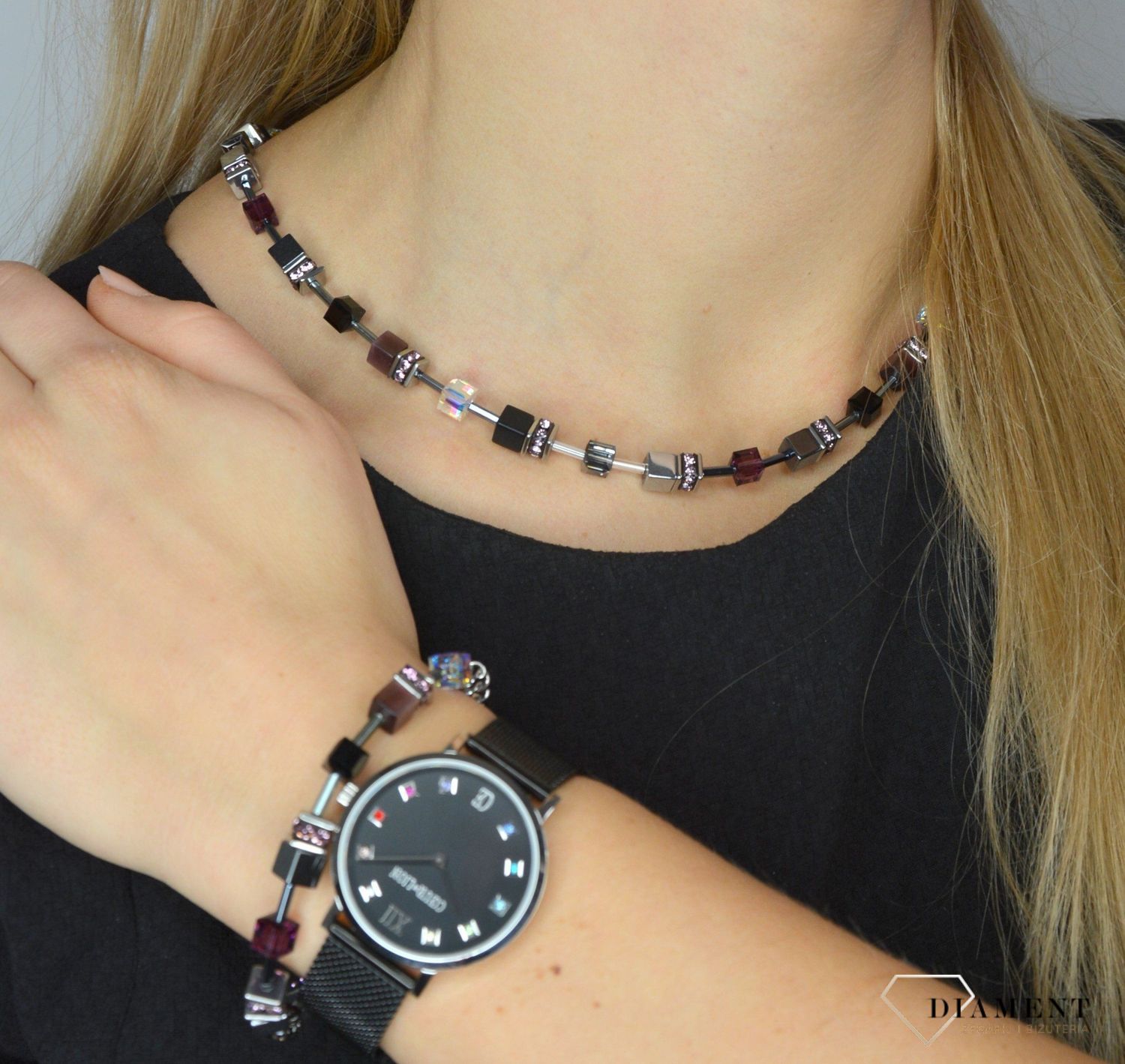 Piękna bransoletka damska Coeur de Lion ozdobiona kryształami Swarovski® to idealny pomysł na prezent dla kobiety oraz jako dodatek do wielu stylizacji.3.jpg