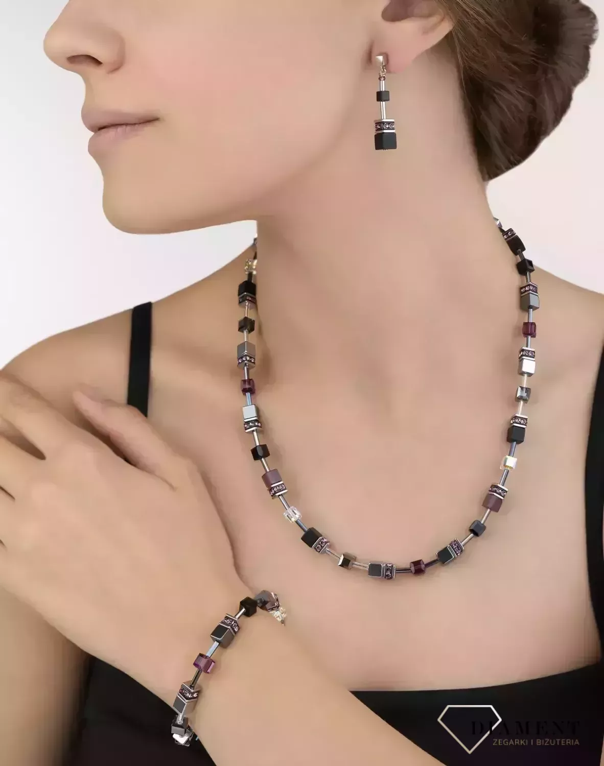 Piękna bransoletka damska Coeur de Lion ozdobiona kryształami Swarovski® to idealny pomysł na prezent dla kobiety oraz jako dodatek do wielu stylizacji.3.jpg