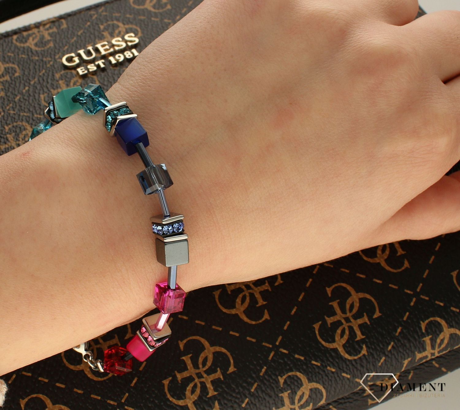 Bransoletka damska Swarovski Coeur De Lion 'Bajkowa tęcza' 5012301520.jpg