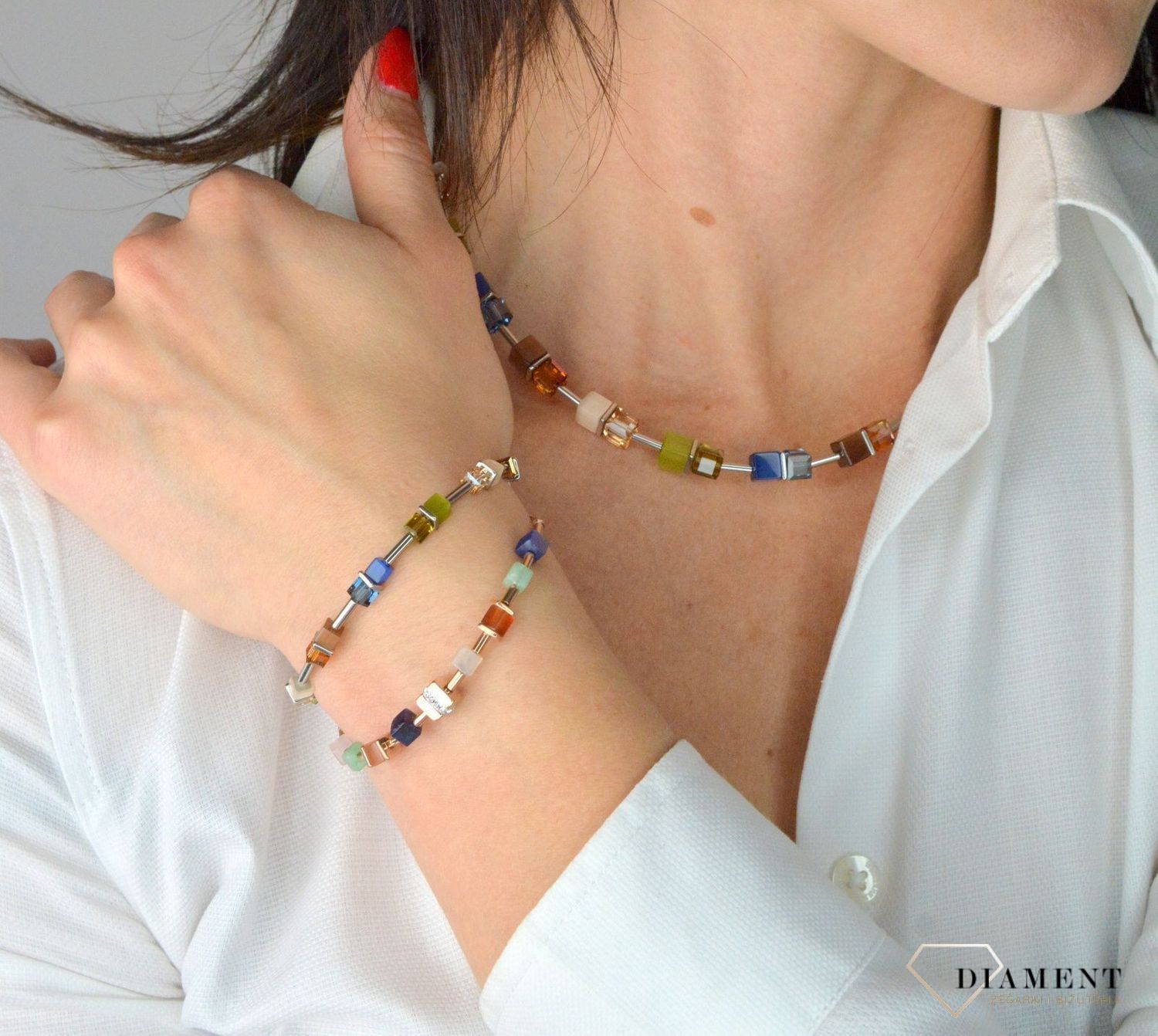 Bransoletka damska Swarovski Coeur De Lion Kolorowa 5020300750.jpg