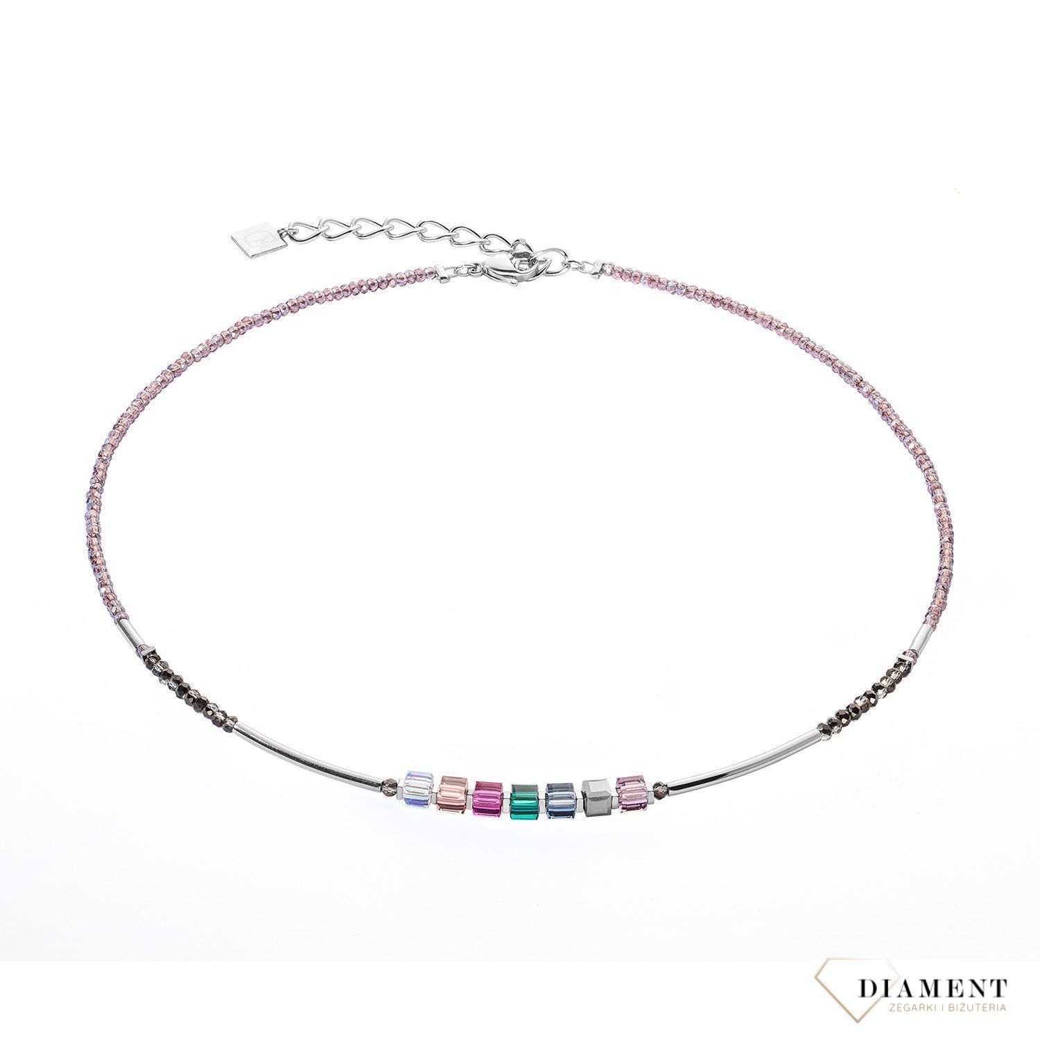 Naszyjnik damski Coeur De Lion Cube Story wielokolorowy Art Nouveau 5027101578.jpg