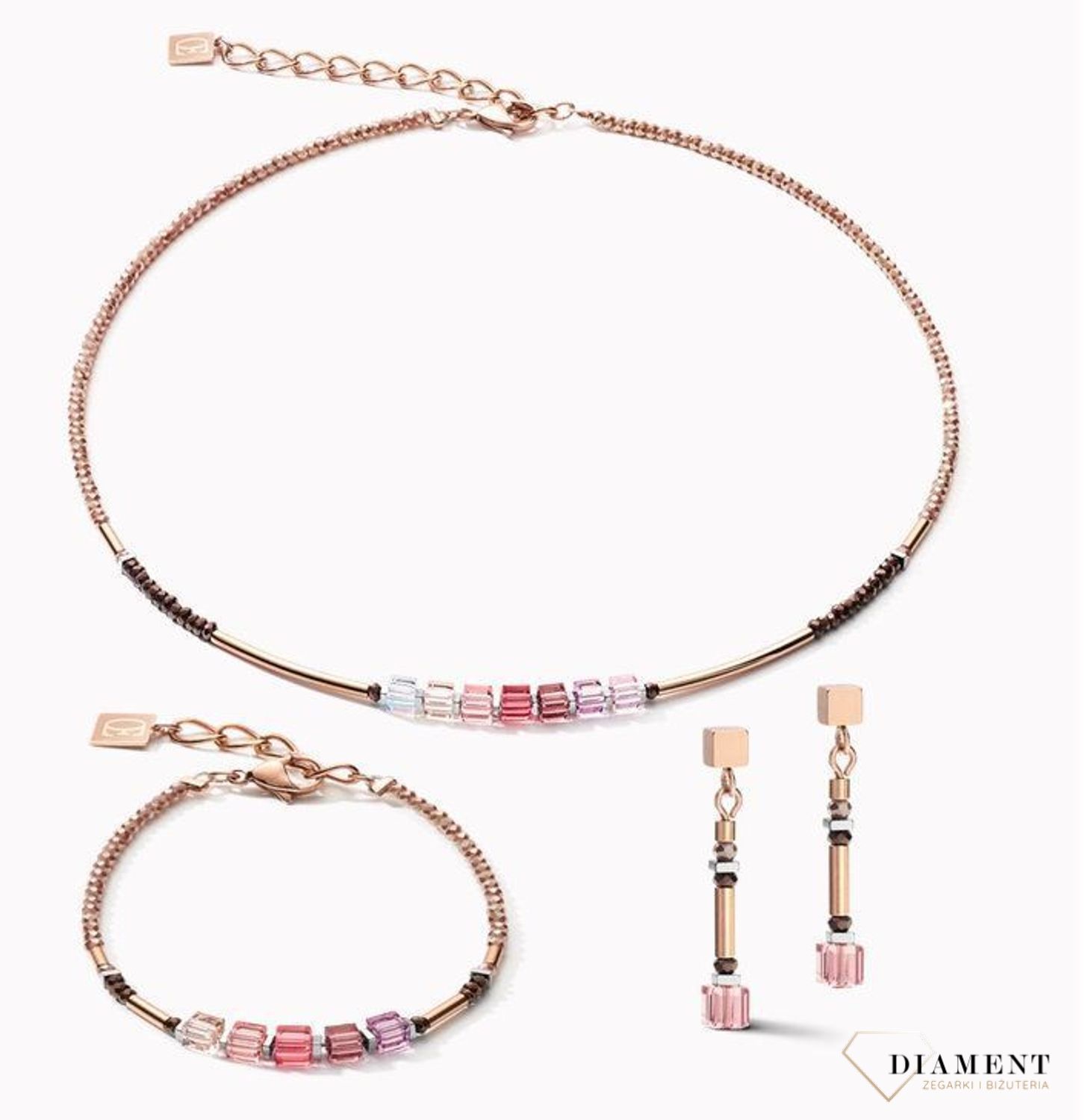 Bransoletka damska Swarovski Coeur De Lion Różowa Lilia 5027301927.jpg