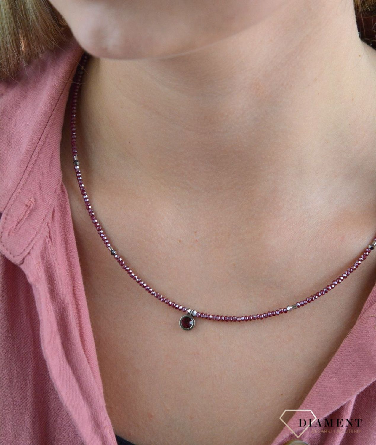 Naszyjnik damski Swarovski Coeur De Lion kryształowe szkło 503310-0300 5033100300.jpg