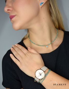 Bransoletka damska Swarovski zielone kryształy Coeur De Lion 5033300624. Piękny naszyjnik damski Coeur de Lion ozdobiona kryształami Swarovski® (12).JPG