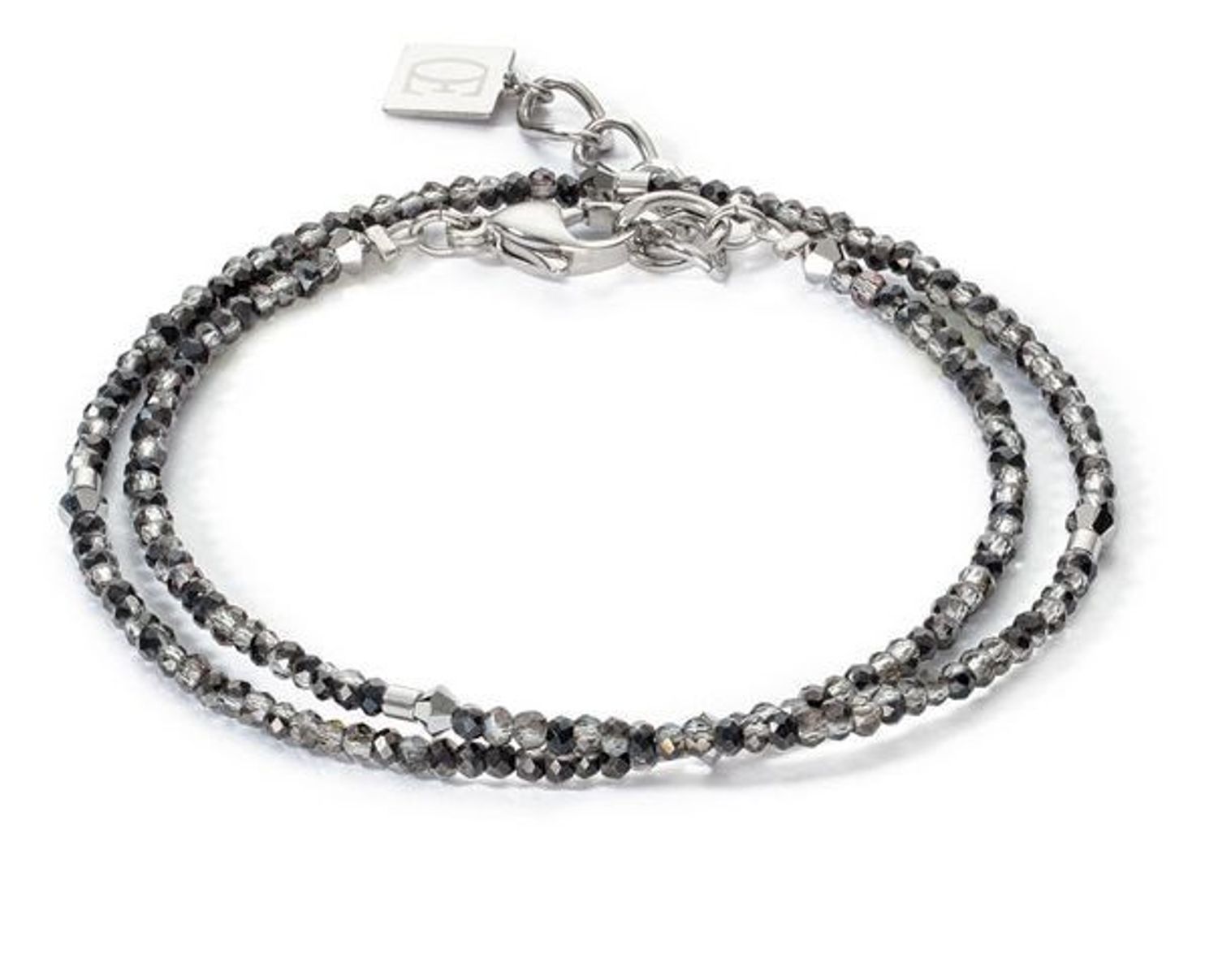 Bransoletka damska Swarovski brązowe kryształy Coeur De Lion 5033301200. COEUR DE LION to nowy koncept biżuterii, wykonanej ręcznie, przy użyciu naturalnych kamieni oraz wysokiej jakości materiałów kryształami.jpg