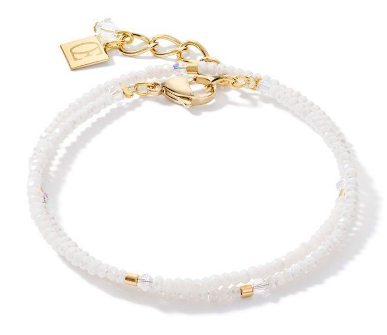 5033301416 Delikatna bransoletka damska Coeur de Lion Swarovski 'Śnieżny blask' 5033301416.jpg