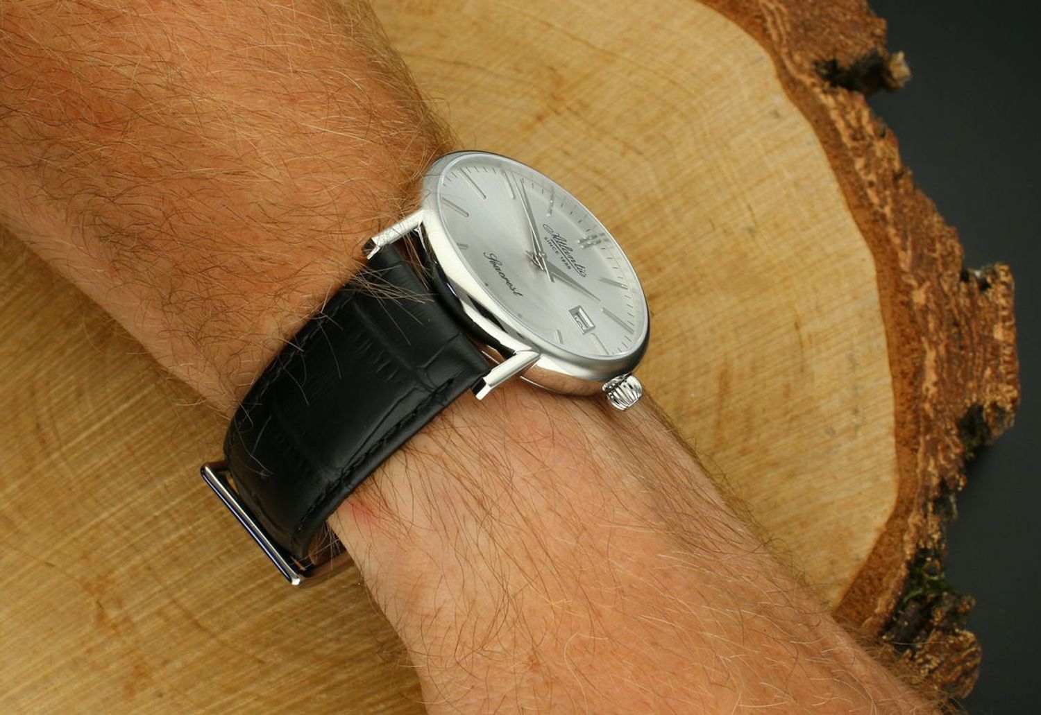 Zegarek męski Atlantic Seacrest – Zegarek Męski Swiss Made z Datownikiem i Skórzanym Paskiem.jpg