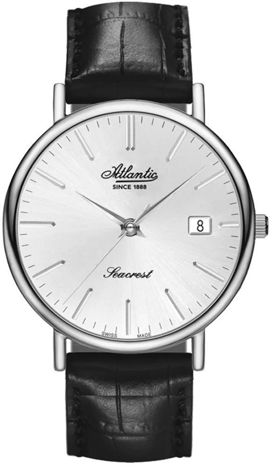 Zegarek męski Atlantic Seacrest – Zegarek Męski Swiss Made z Datownikiem i Skórzanym Paskiem.jpg