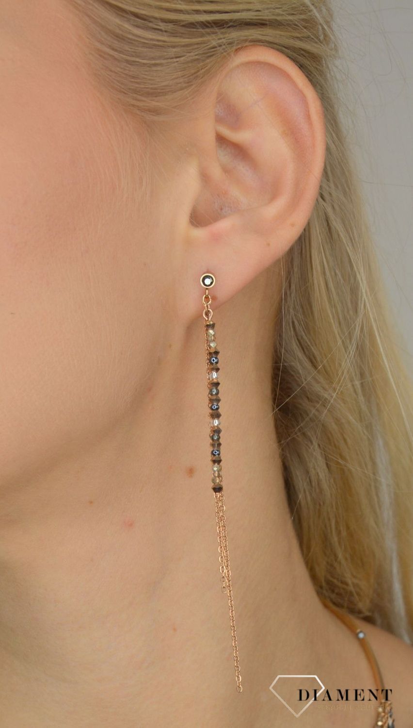 Kolczyki damskie Coeur De Lion Swarovski z łańcuszkami 5040211200 (2).jpg