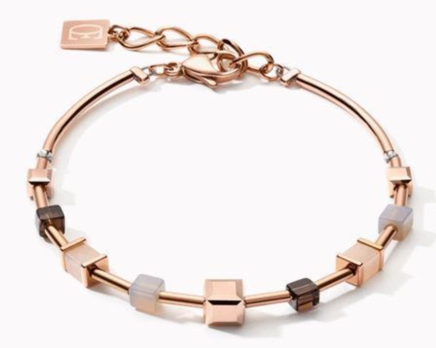 Bransoletka damska Swarovski Coeur De Lion kamienie naturalne, różowe złoto 505930110012.jpg