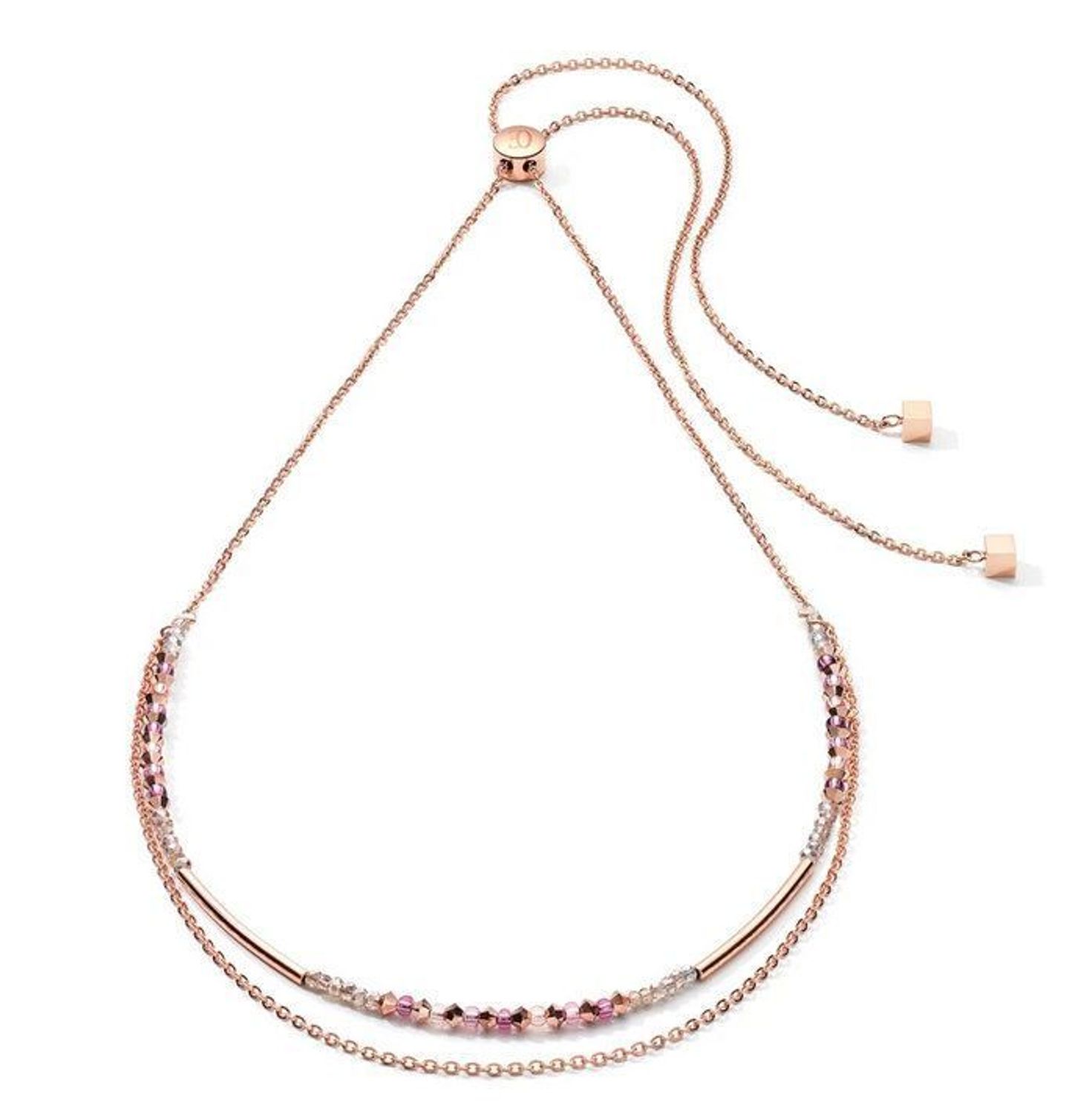 Naszyjnik damski Swarovski Coeur De Lion Naszyjnik podwójny z drobnych kryształków Liliowy 507310082 (1).jpg