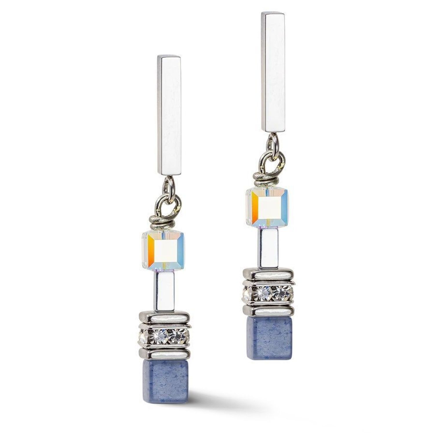 Kolczyki srebrne wiszące Coeur de Lion Awenturyn 5085210720.jpg