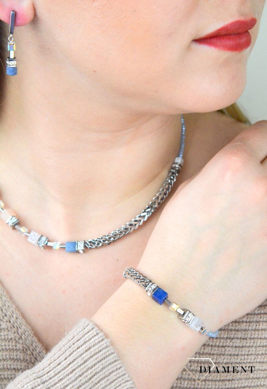 Bransoletka damska Coeur De Lio z kryształami Swarovskiego 5085300720w.jpg