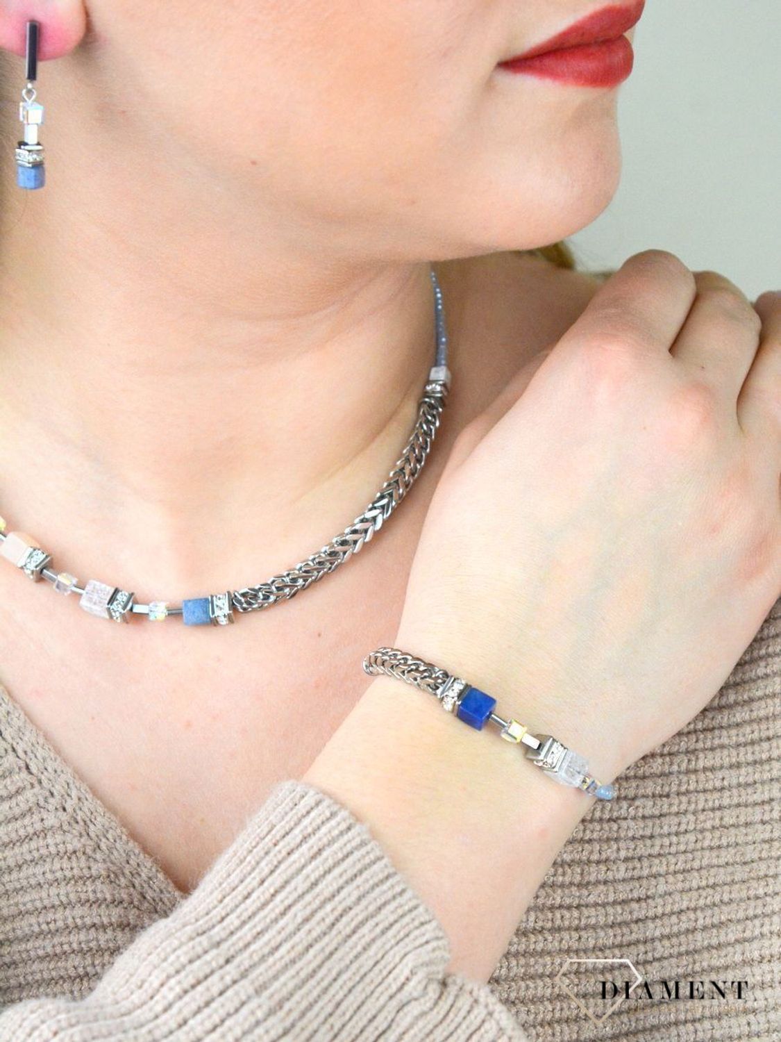 Bransoletka damska Coeur De Lio z kryształami Swarovskiego 5085300720w.jpg