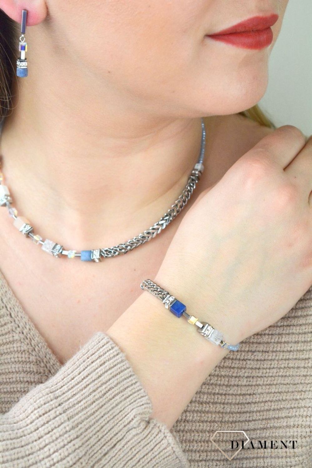 Bransoletka damska Coeur De Lio z kryształami Swarovskiego 5085300720w.jpg