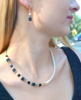 Naszyjnik damski Coeur De Lion GeoCUBE Precious Fusion Pearls 508610-1316 (4).JPG