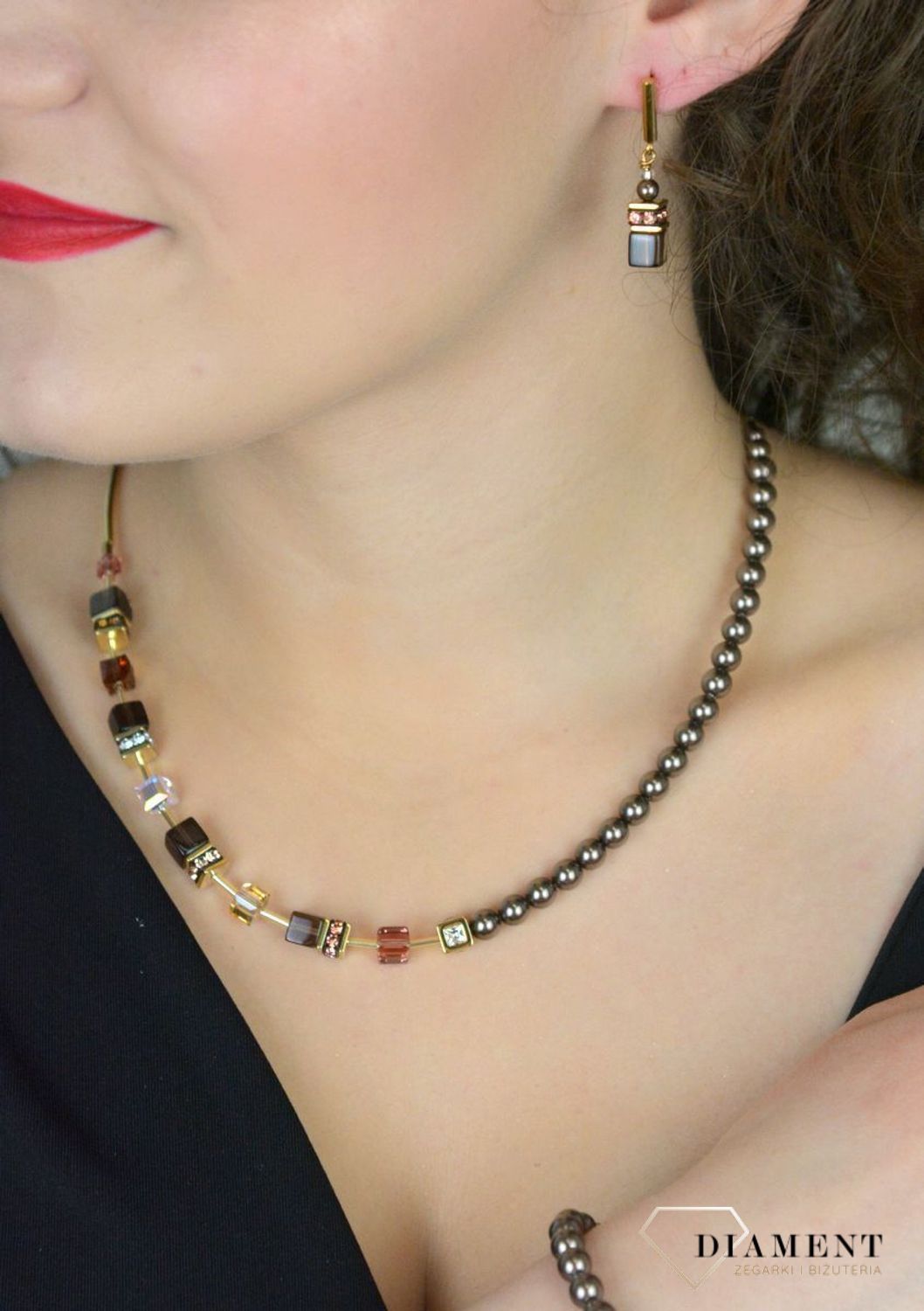 Kolczyki damskie Coeur De Lion Kryształ Swarovskiego 508621-1100. Kolczyki Damskie Coeur De Lion Kryształ Swarovski® 508621-1100 ✨1.jpg