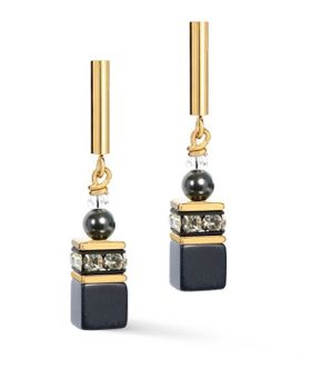 Kolczyki damskie Coeur de Lion 5086211216 GeoCUBE® Precious Fusion Pearls Antracytowe Glow (1).jpg