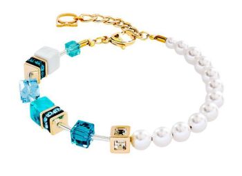 Bransoletka Coeur de Lion GeoCUBE® Precious Fusion Pearls Turquoise – turkusowa bransoletka damskaf (2).jpg