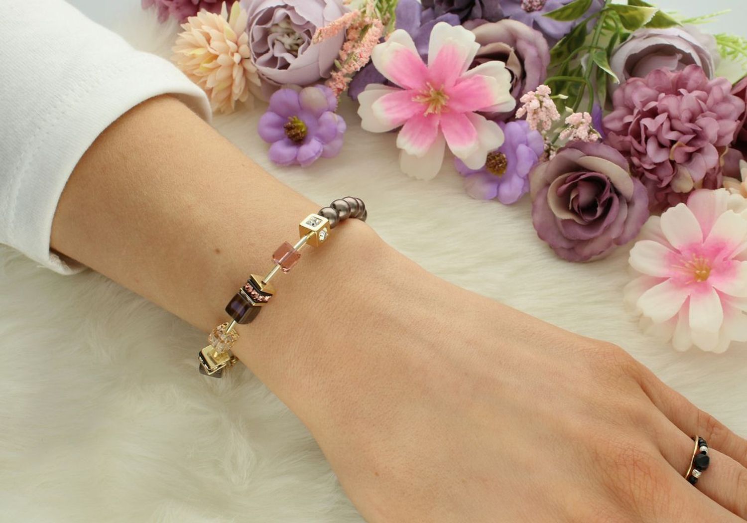 Bransoletka damska Coeur De Lion Kryształ Swarovskiego 508630-1100 ✨ Bransoletka Coeur De Lion – Kryształ Swarovski® w Złotym Odcieniu 💎1.jpg