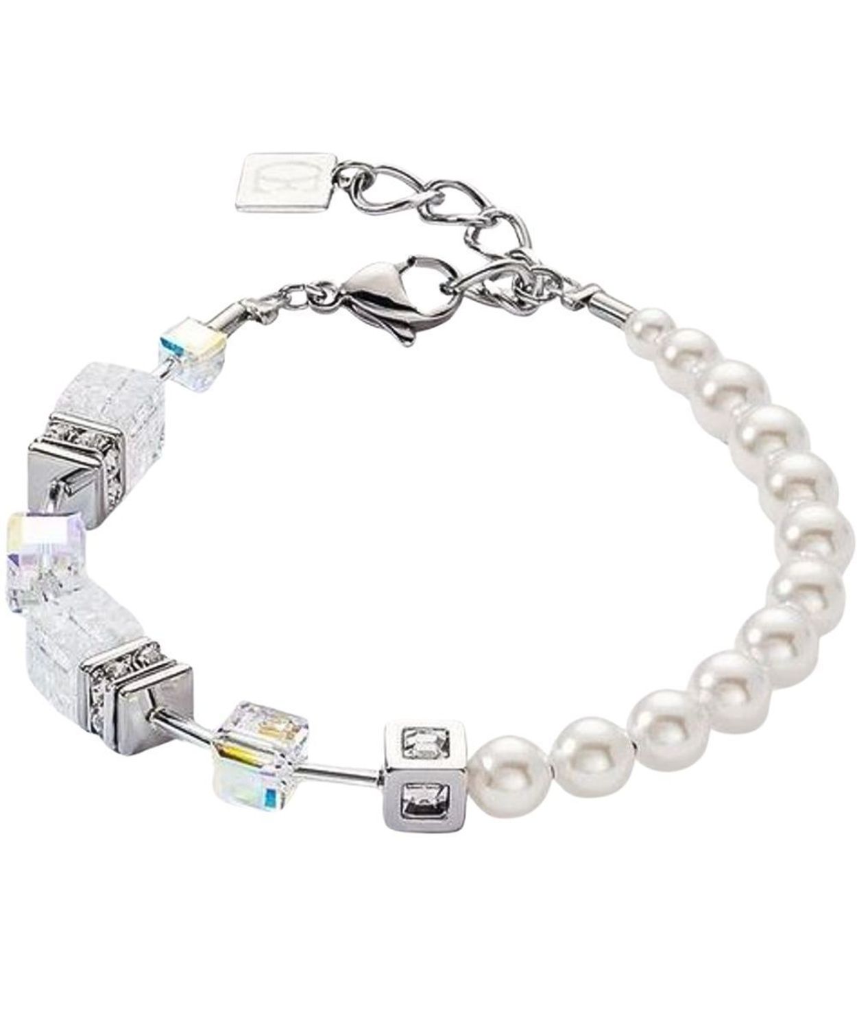 Bransoletka damska Coeur De Lion GeoCUBE® 508630-1400 perły Swarovski® kryształ górski damskie.jpg