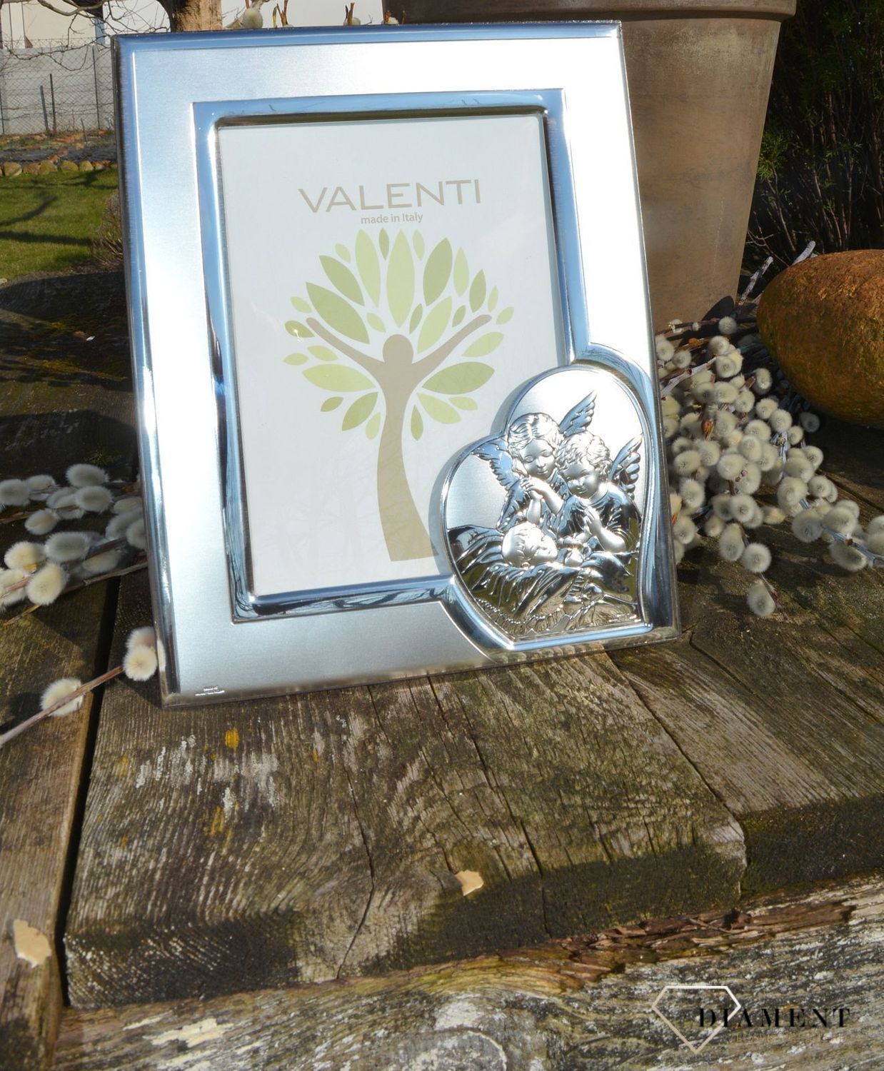 Wyjątkowa ramka na zdjęcie z aniołkami nad dzieciątkiem w serduszku. Piękna i niezapomniana pamiątka z okazji narodzin, chrztu, roczku, kolejnych urodzin (3).JPG