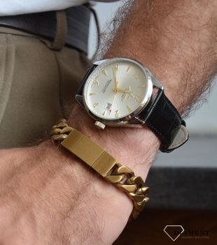 Zegarek męski Atlantic Worldmaster to klasyczny czasomierz ze srebrną tarczą i czarnym paskiem. Połączenie tradycji w dużej stalowej, kopercie (3).JPG