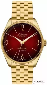 Zegarek damski Atlantic 51752.45.99GM z linii Worldmaster wyposażony jest w mechanizm automatyczny, który gromadzi energię dzięki wahnikowi. Naturalne ruchy reki powodują obroty wahnika.webp
