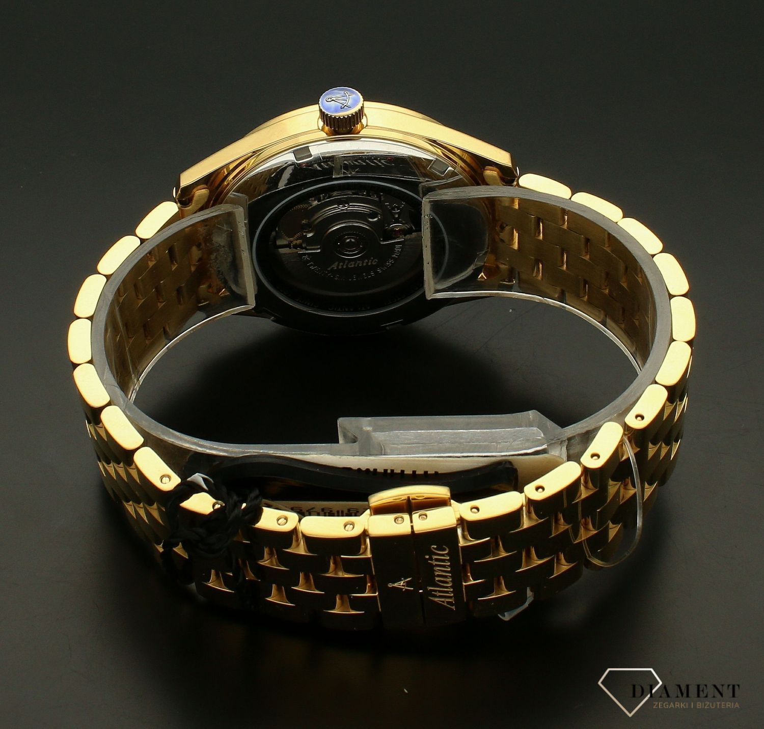 Zegarek damski Atlantic 51752.45.99GM z linii Worldmaster wyposażony jest w mechanizm automatyczny, który gromadzi energię dzięki wahnikowi. Naturalne ruchy reki powodują obroty wahnika.webp
