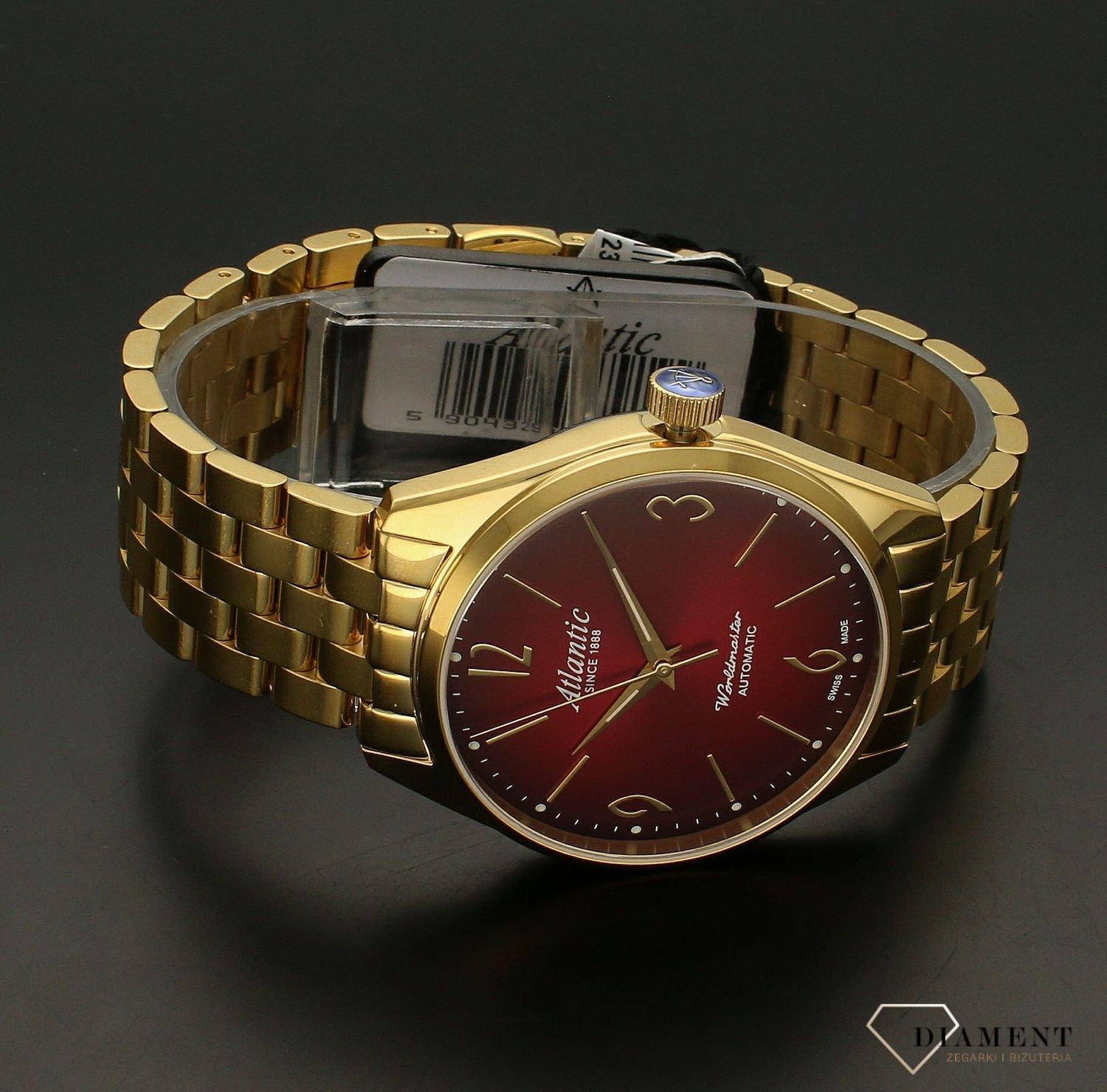 Zegarek damski Atlantic 51752.45.99GM z linii Worldmaster wyposażony jest w mechanizm automatyczny, który gromadzi energię dzięki wahnikowi. Naturalne ruchy reki powodują obroty wahnika.webp