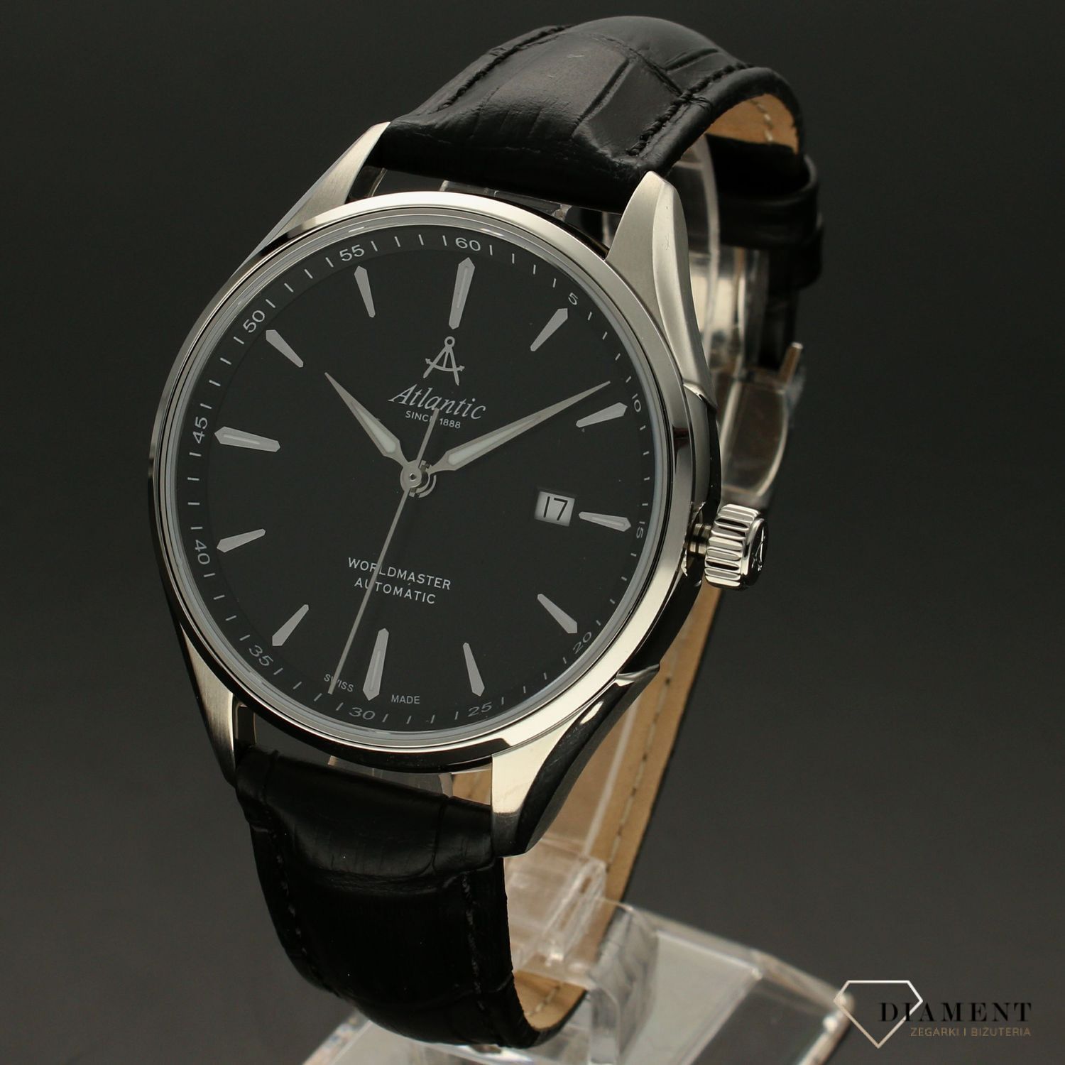 Zegarek męski Atlantic Worldmaster 52759.41.61S 'Czarny automat'.jpg