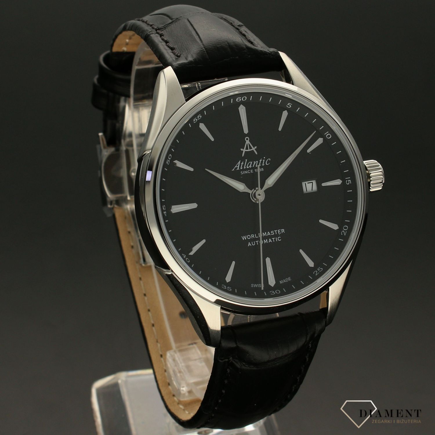 Zegarek męski Atlantic Worldmaster 52759.41.61S 'Czarny automat'.jpg