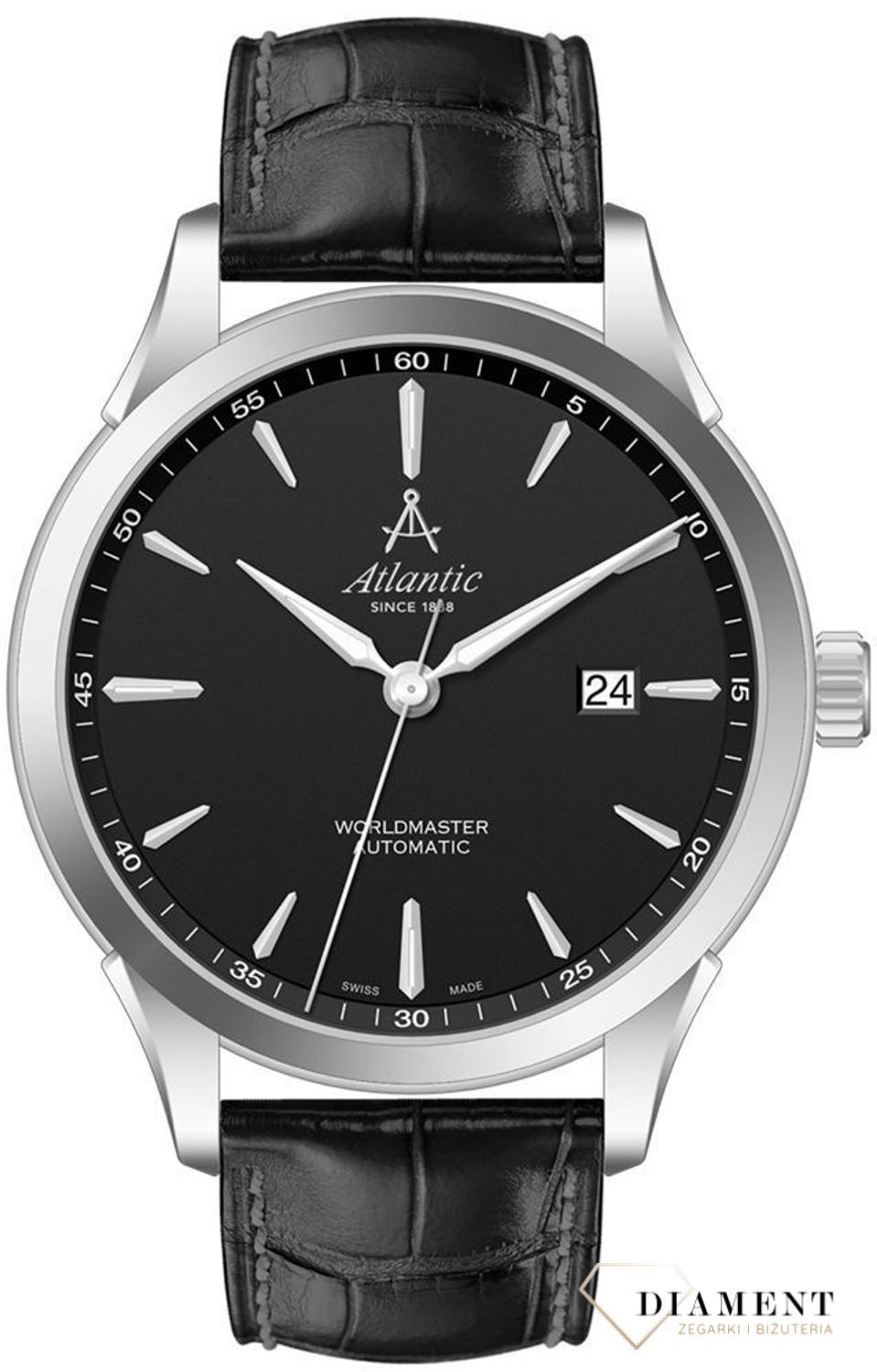 Zegarek męski Atlantic Worldmaster 52759.41.61S 'Czarny automat'.jpg
