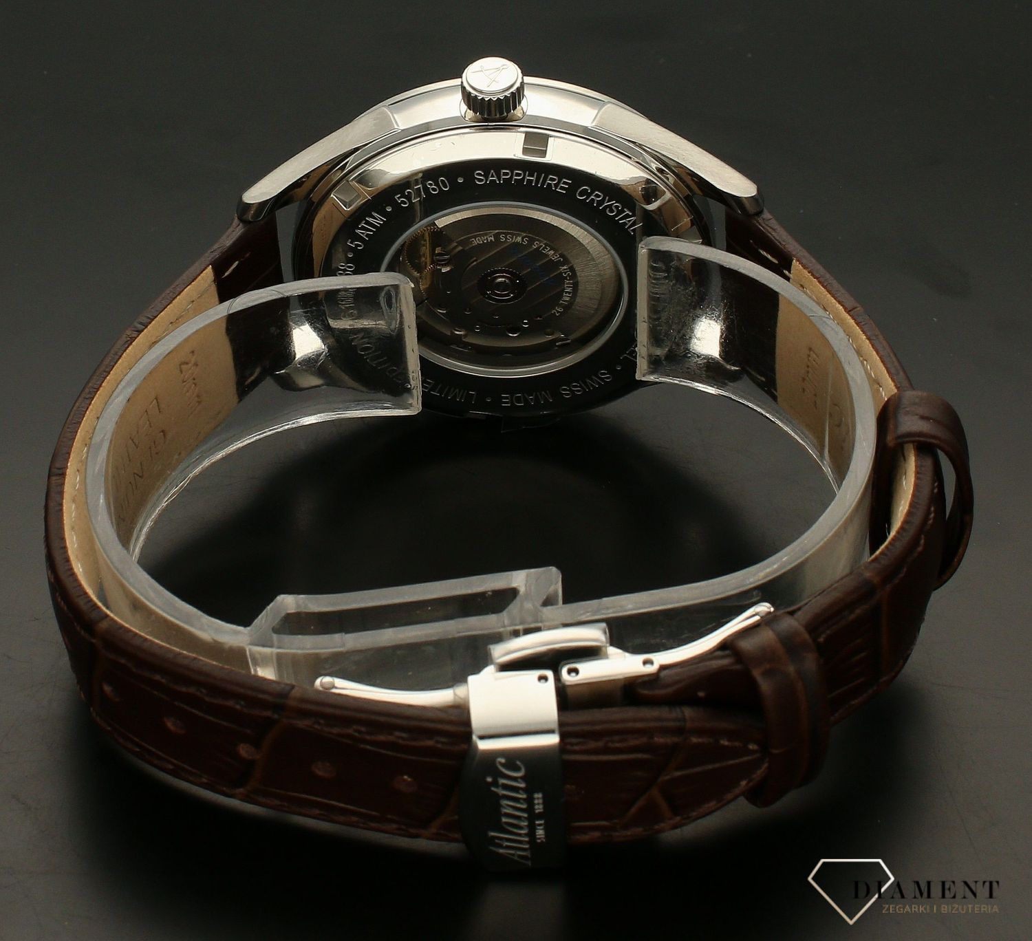 Zegarek męski na pasku Atlantic Worldmaster Open Heart Limited Edition 52780.41.21R.webp